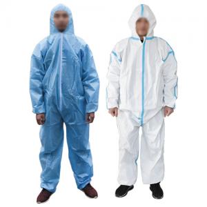 一次性无纺布连体防护服   pp无纺布隔离服白色蓝色厂家 - SHEWUYOU Livestock Equipment