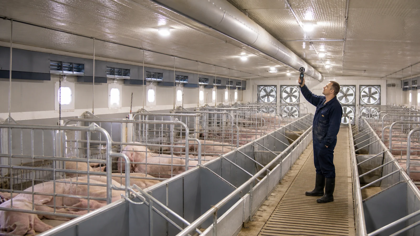 Steel Structure Farrowing House Ventilation System