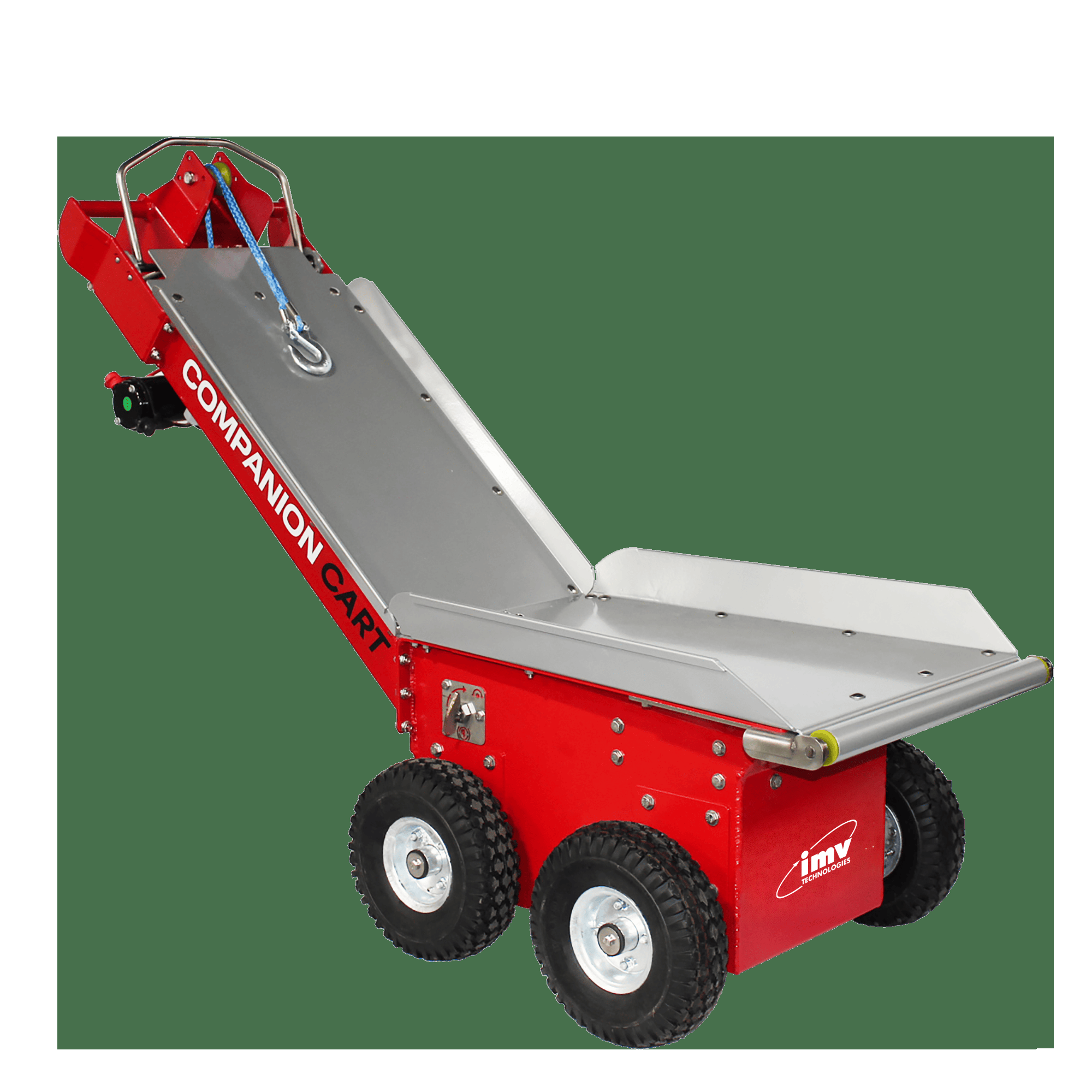 electric biosecurity dead pig cart with electric winch