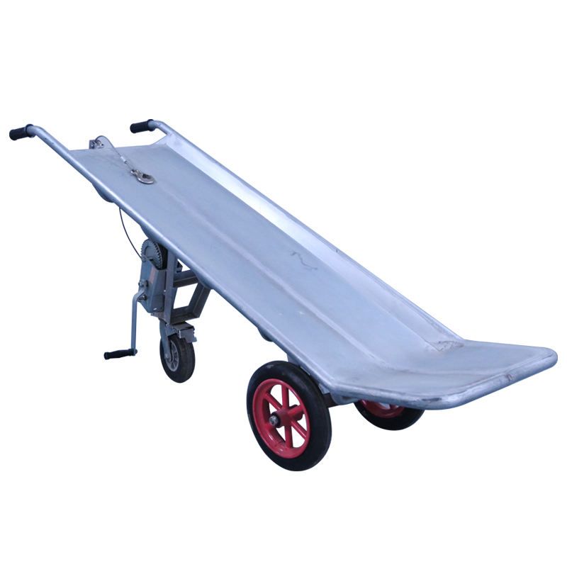 three-wheel steel-plate dead pig cart