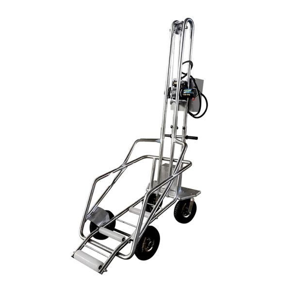 electric dead pig transport cart with winch