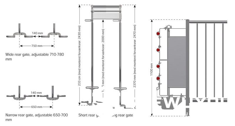 Sow Gestation Stall Dimensions and Layout