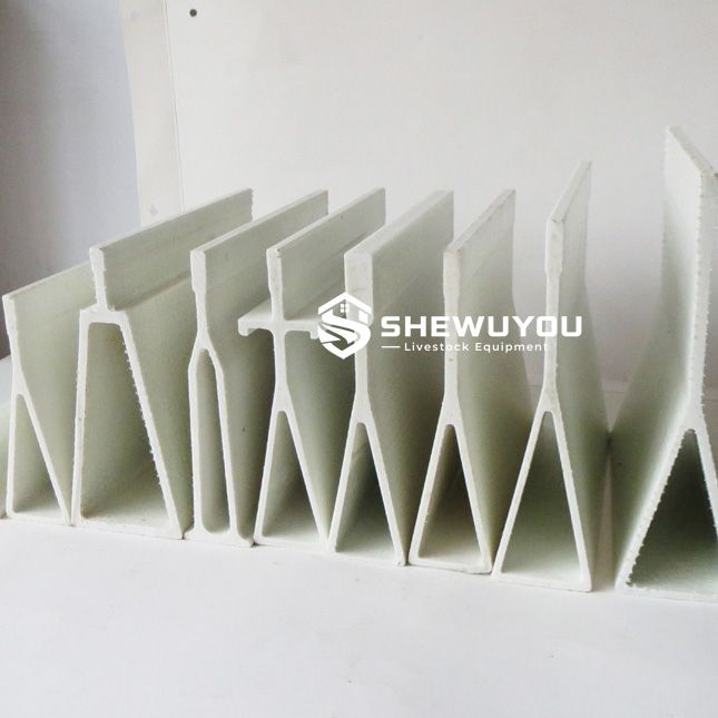 GRP Fiberglass Pig Floor Support Beam Profiles