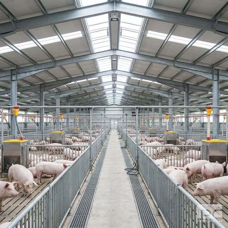 Modern Steel Structure Pig Farm Interior