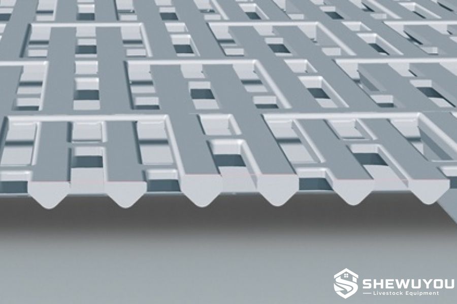 anti-slip high-low cast iron sow flooring