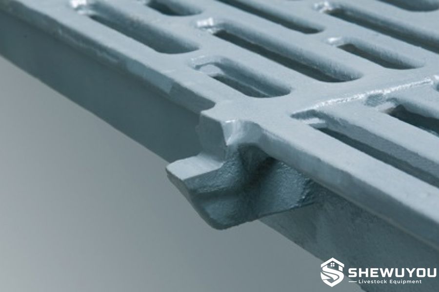 cast iron sow slat side connection lips