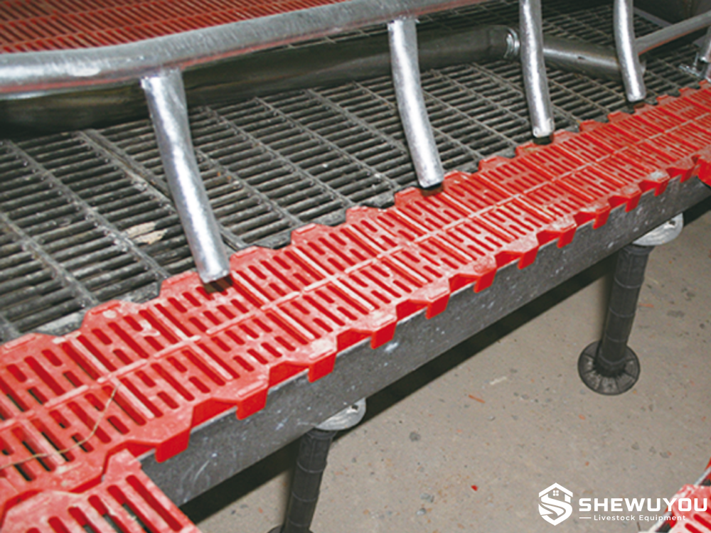 galvanized steel slatted floor support bar