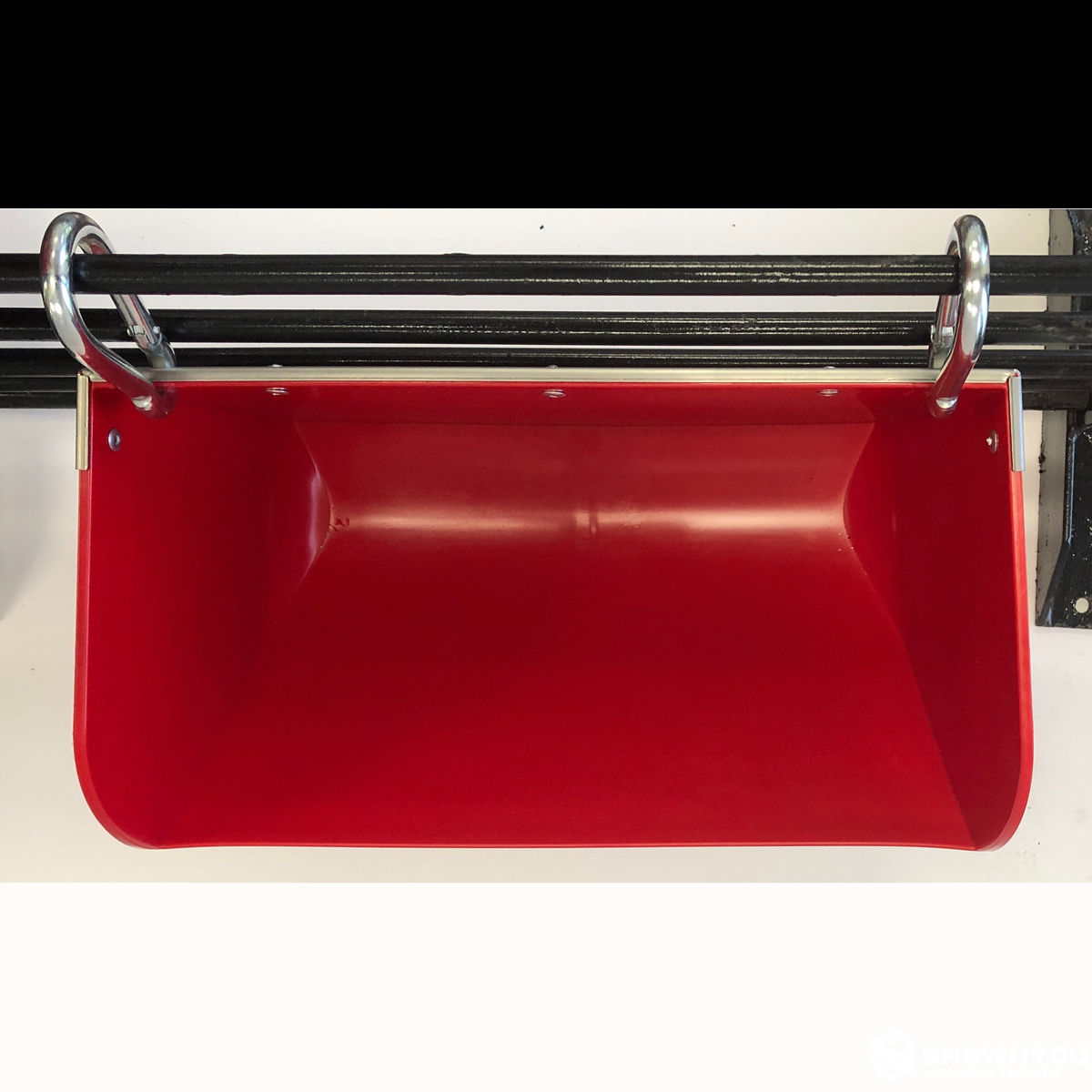 feed-saving HDPE piglet hanging feeder top view