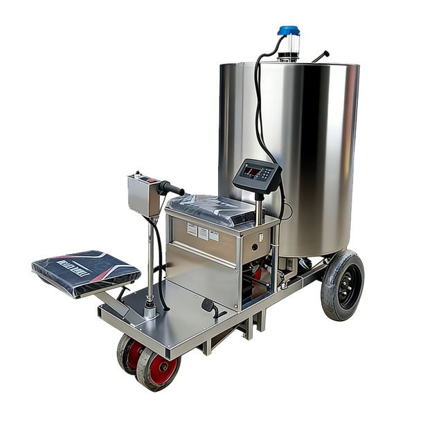 Weighing and Dosing Liquid Feed Cart