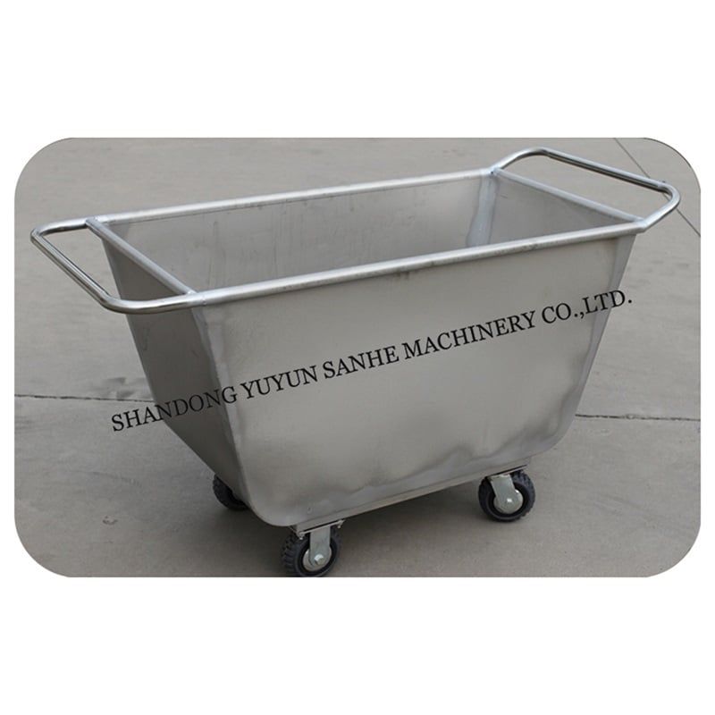 Stainless Steel Pig Farm Feed Transport Cart