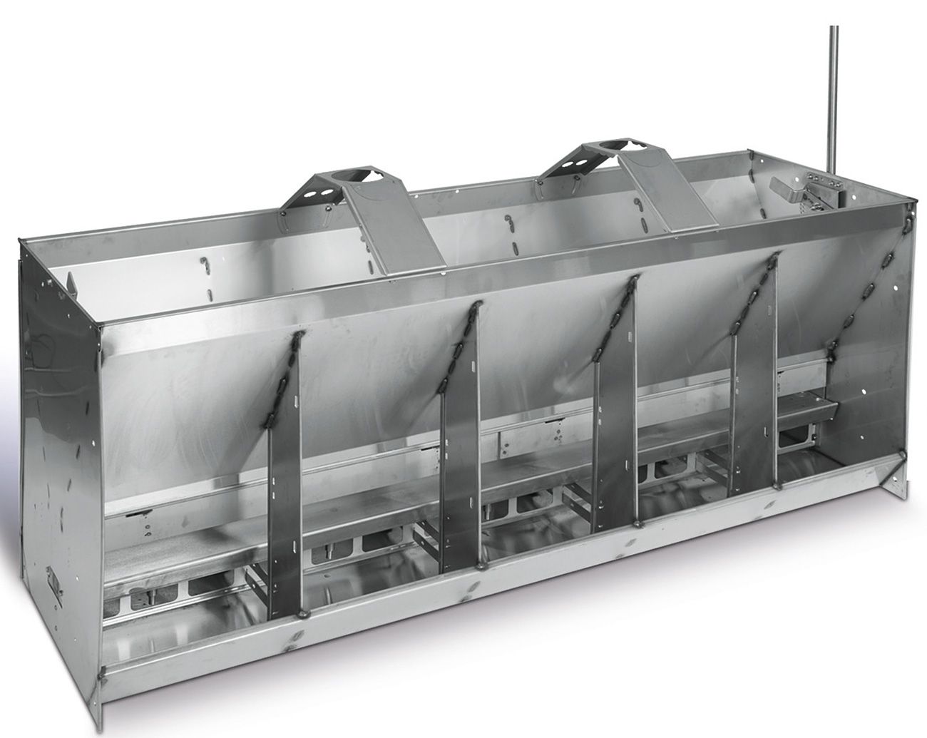 Multi-Space Double-Sided DryWet Pig Feeder