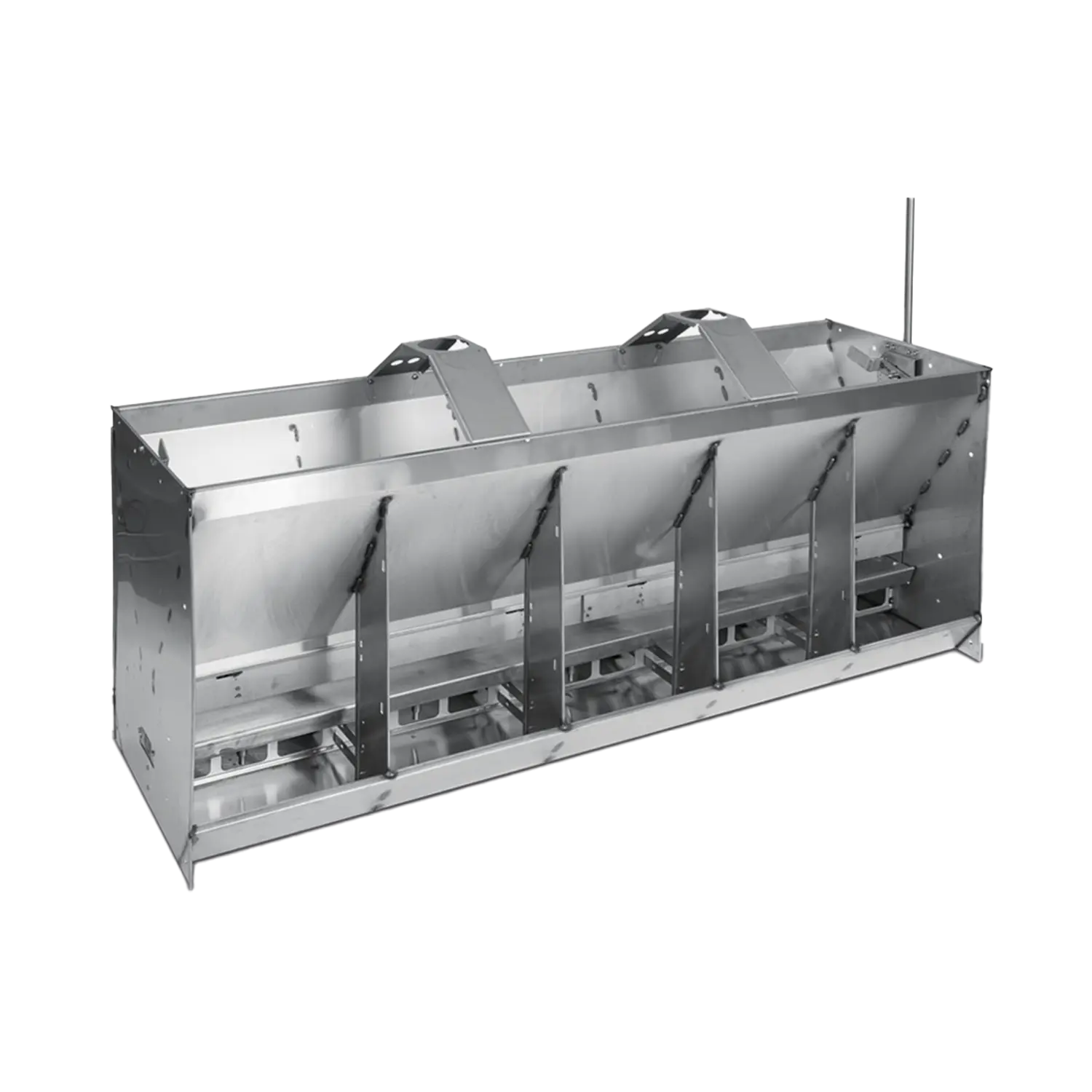 Multi-Space Stainless Steel DryWet Finishing Pig Feeder