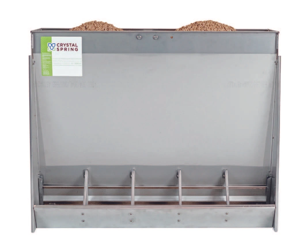 commercial stainless steel nursery pig dry feeder