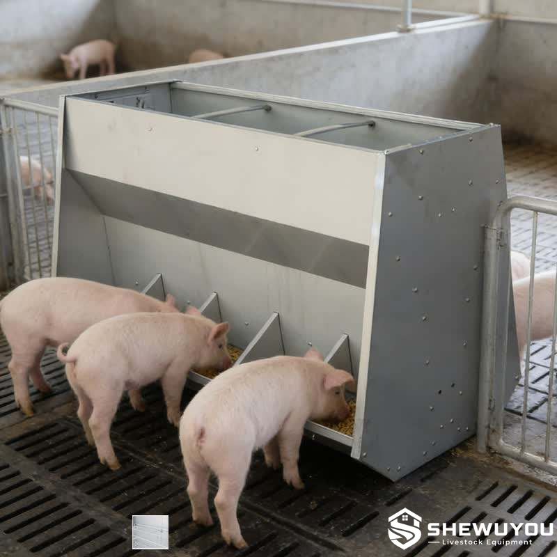 commercial stainless steel piglet box feeder