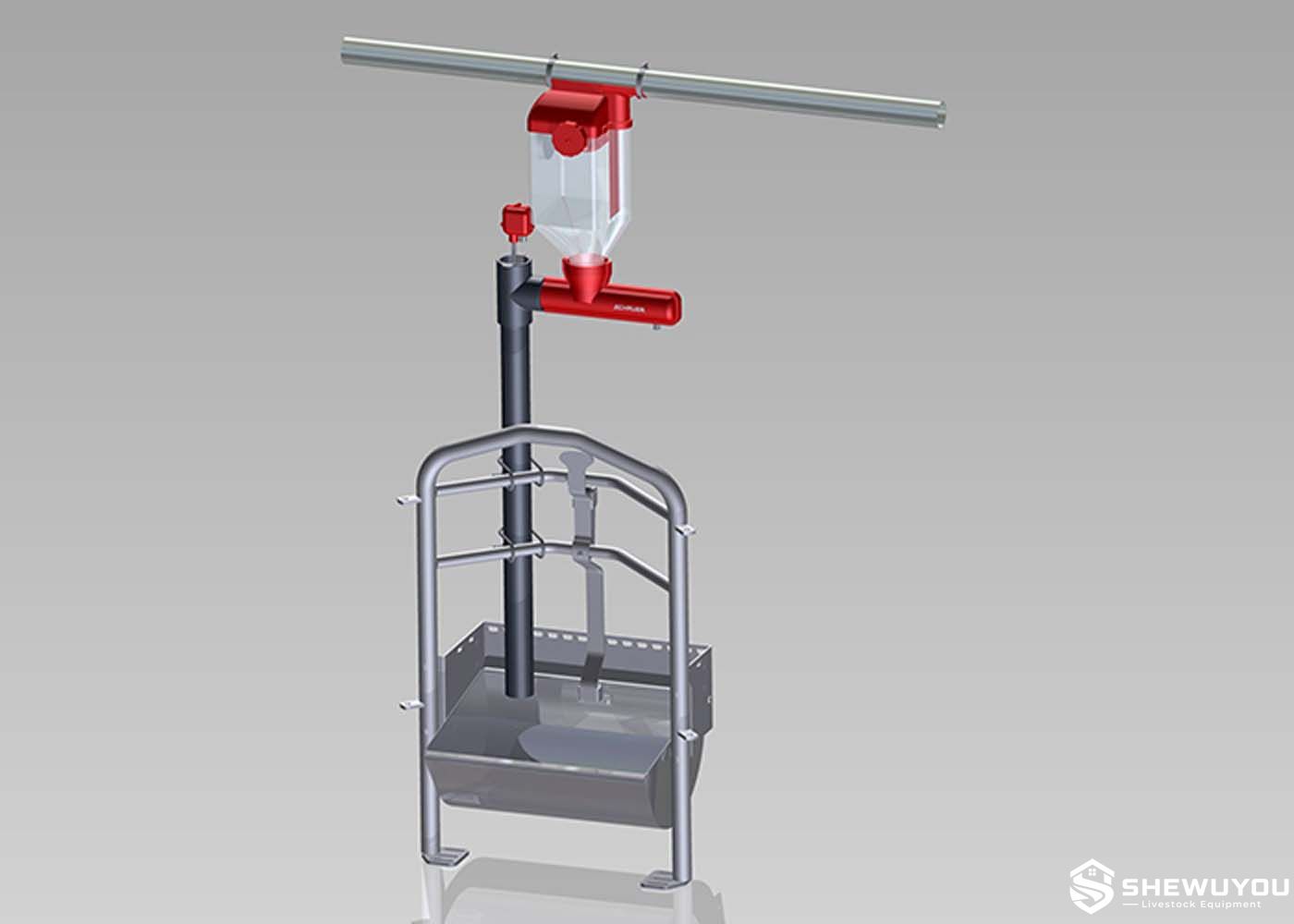 automatic lactating sow feeder system