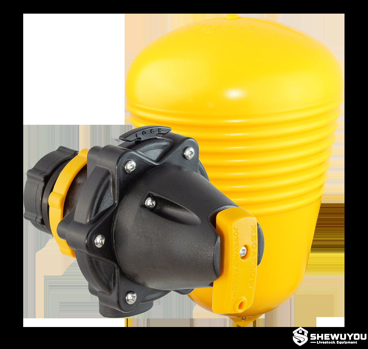 high-flow livestock trough float valve