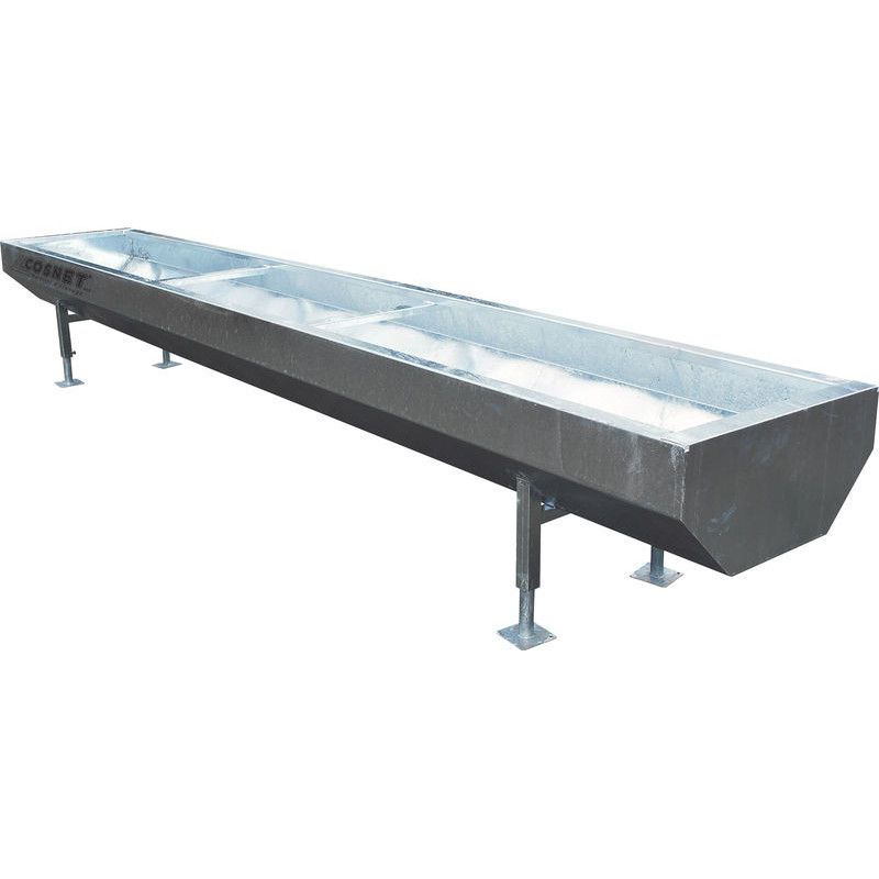 Low-Level Galvanized Beef Cattle Feed Trough