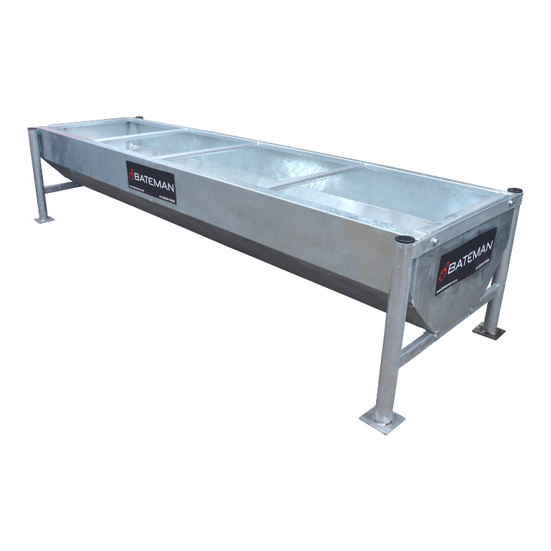 Heavy-Duty Galvanized Cattle Feed Trough