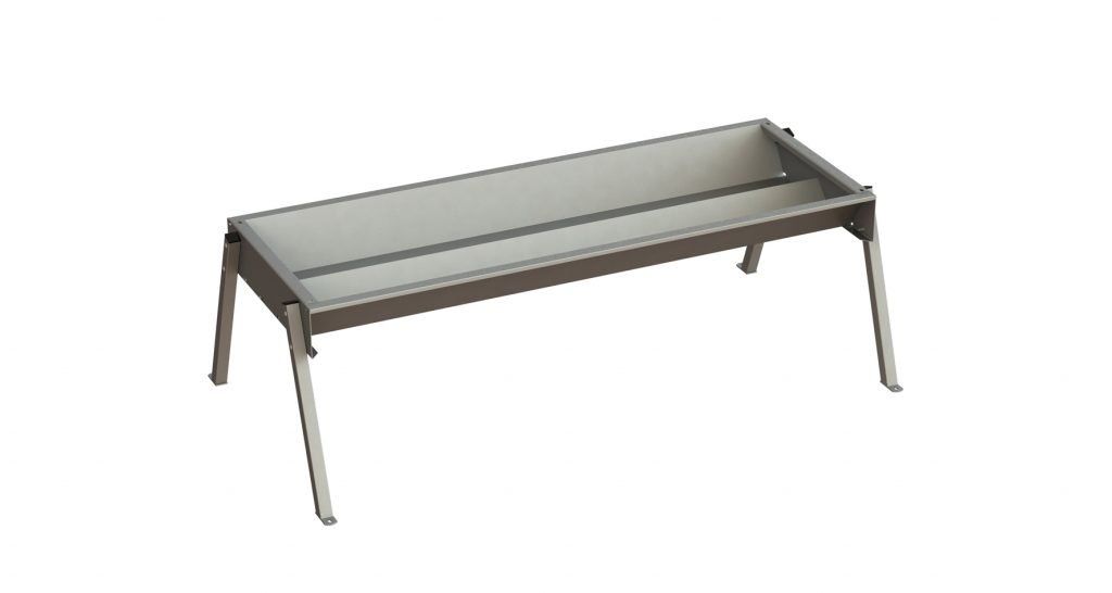 Double-Sided Galvanized Cattle Feed Trough
