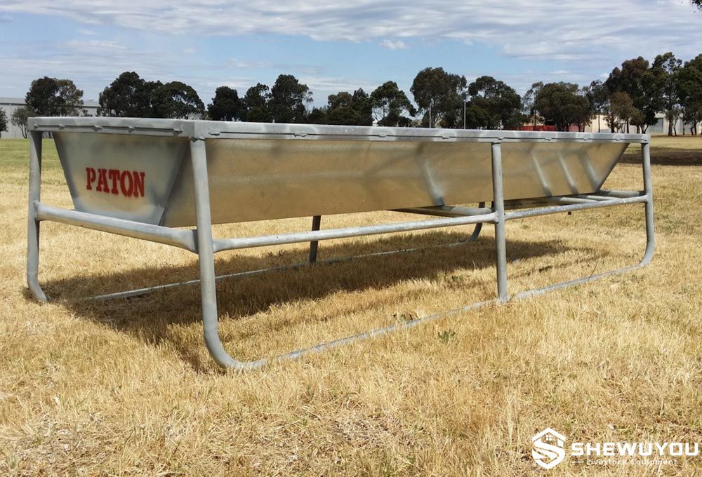 Raised Galvanized Cattle Feeding Trough