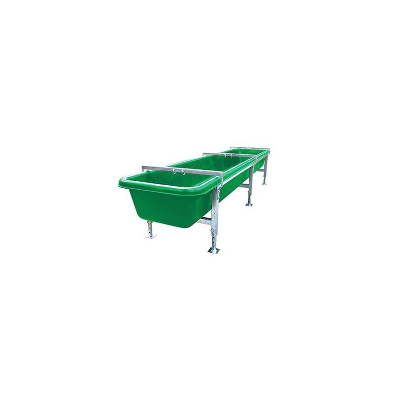 HDPE cattle silage trough alternative end view
