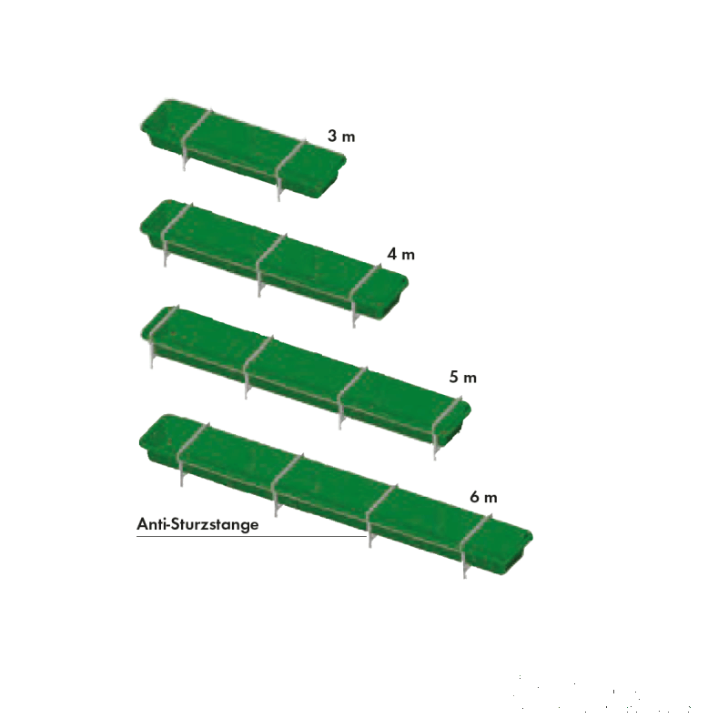 HDPE cattle feed trough length configurations from 3 to 6 meters
