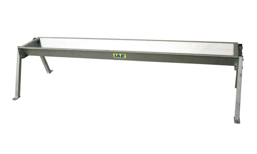IAE free-standing calf feed trough on splayed legs