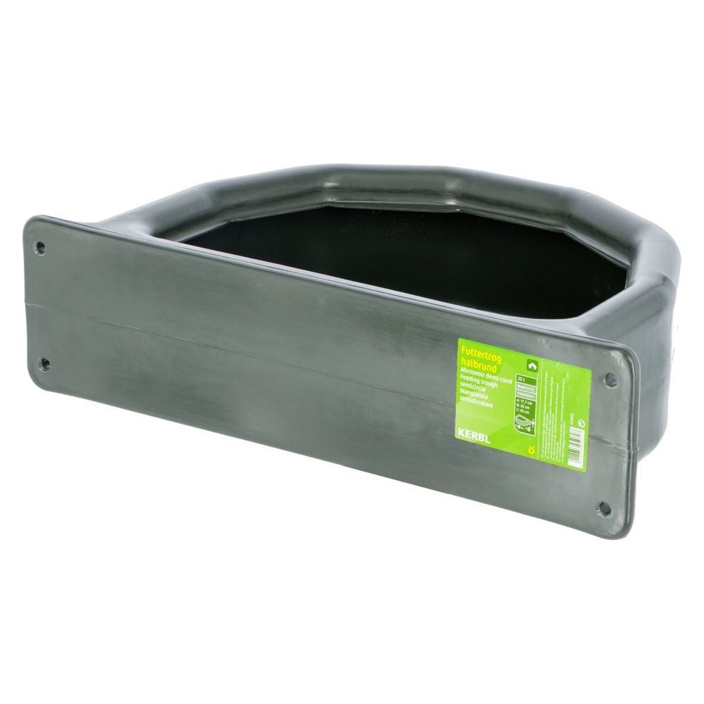 polyethylene cattle feed trough rear mounting panel