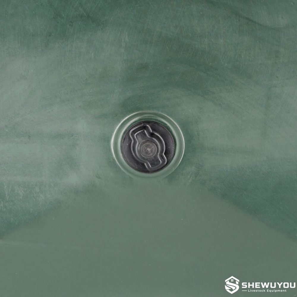 polyethylene cattle feed trough drain plug detail