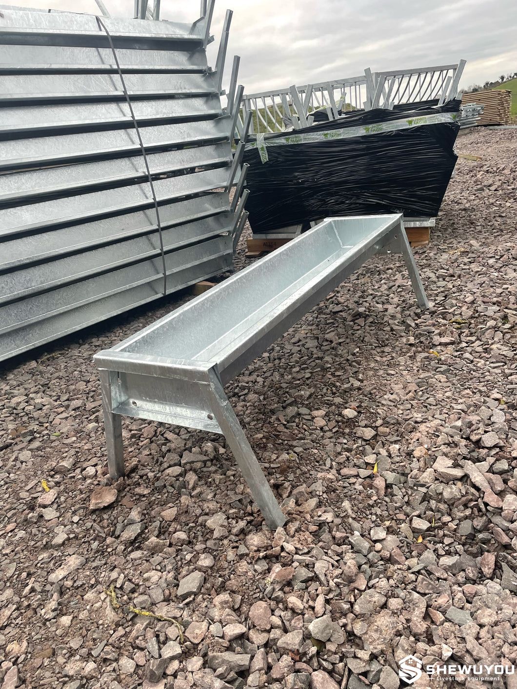 Galvanized Heavy-Duty Calf Trough