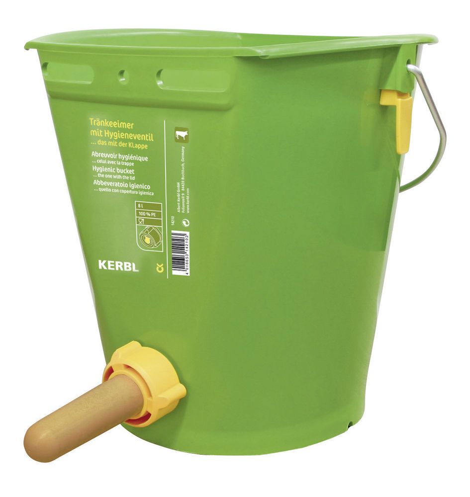 8L hygienic-valve calf feeding bucket