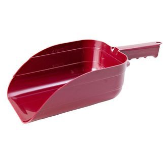 Red Plastic Pig Feed Scoop