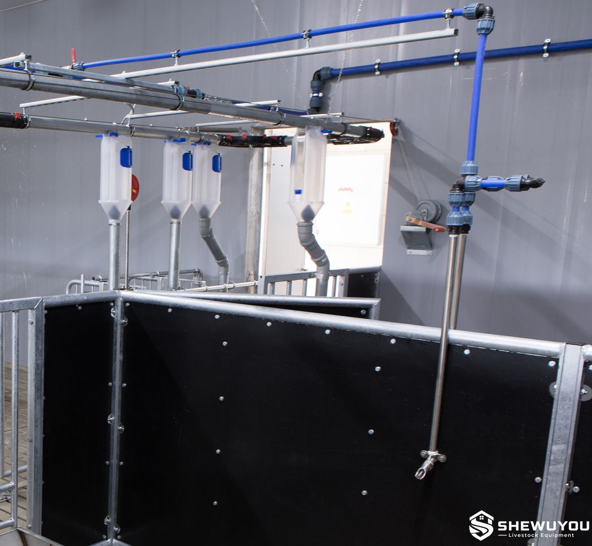 Pig Nipple Drinker Water Pipe Installation