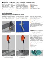 Pig Drinking System with Stainless Steel Pipes and Bowls
