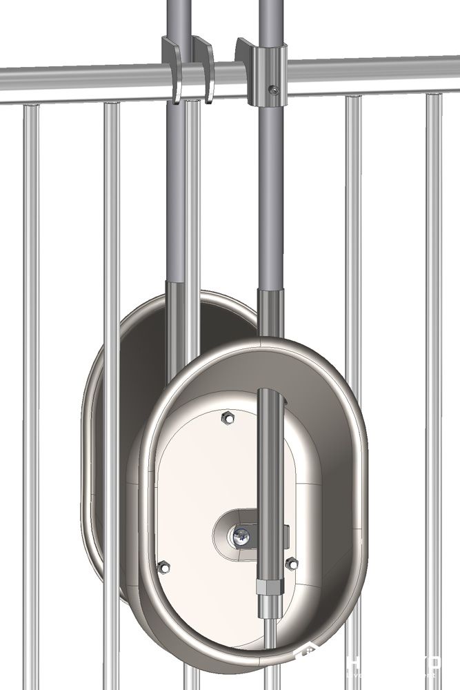 Pig Drinking Bowl Mounted on Pen Partition