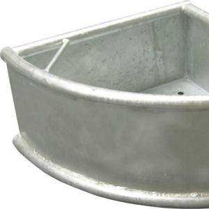 Corner-Mounted Galvanized Cattle Feed Trough - SHEWUYOU Livestock Equipment