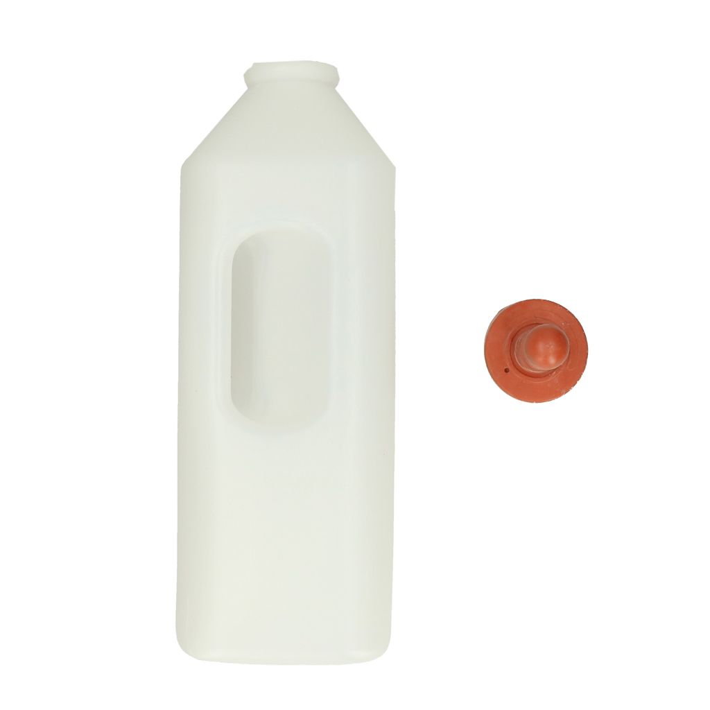 3L calf feeding bottle body and removable teat assembly