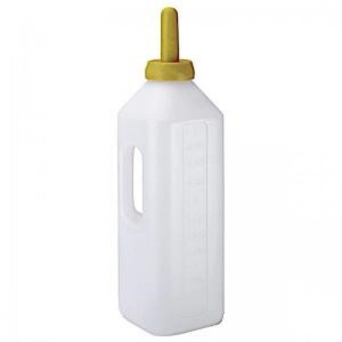 3L graduated calf feeding bottle with yellow teat