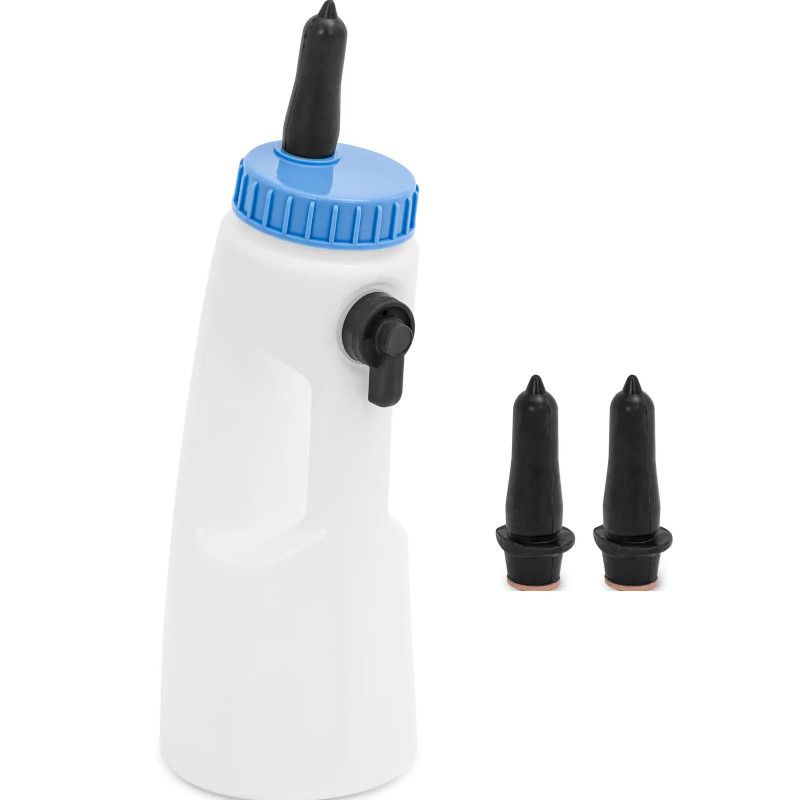 3-stage adjustable flow calf feeding bottle
