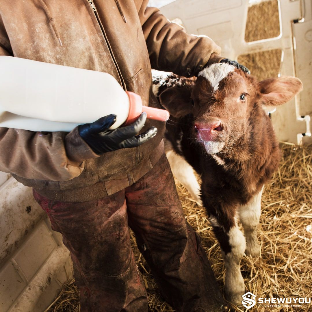 calf bottle teat feeding application