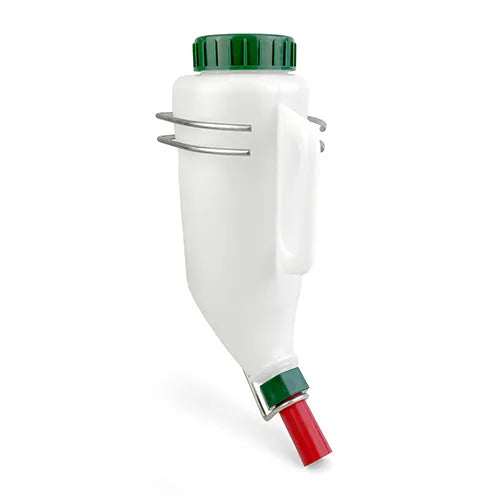4L calf dry feed training bottle with metal bracket