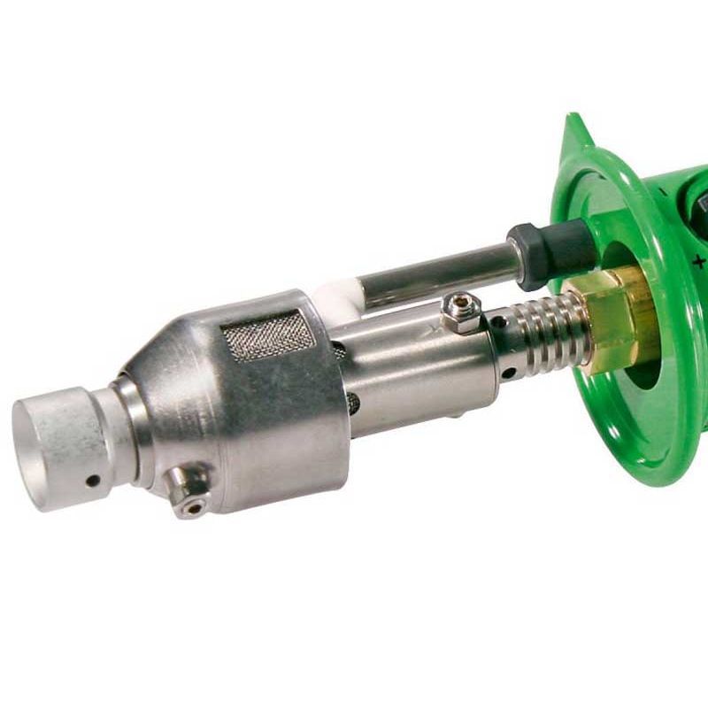 portable gas calf dehorner heating head detail