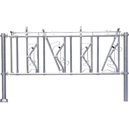 galvanized self-locking calf feed front