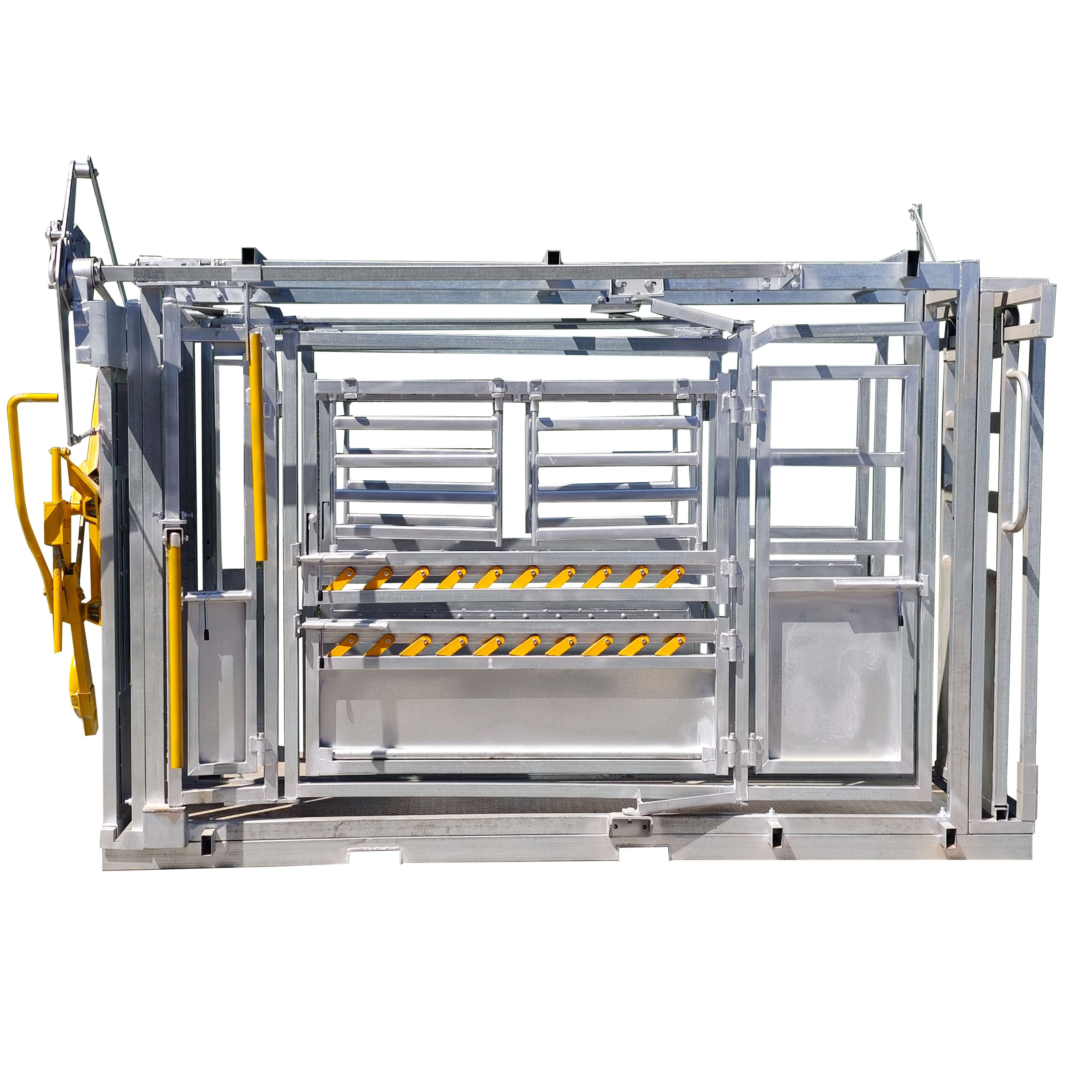 heavy duty pivot squeeze cattle crush