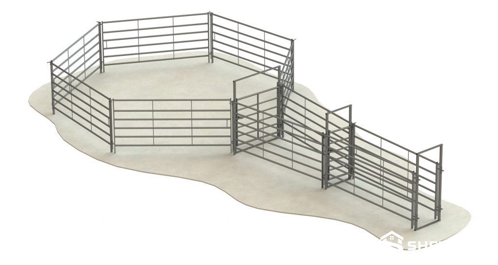 portable modular cattle handling race system