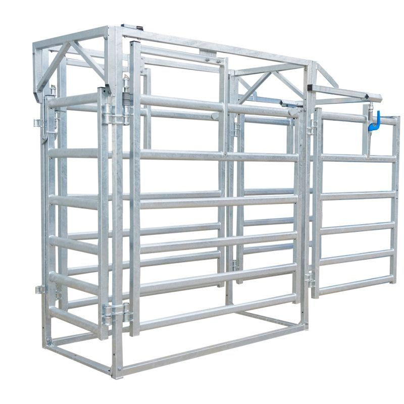 manual 3-way cattle drafting gate module