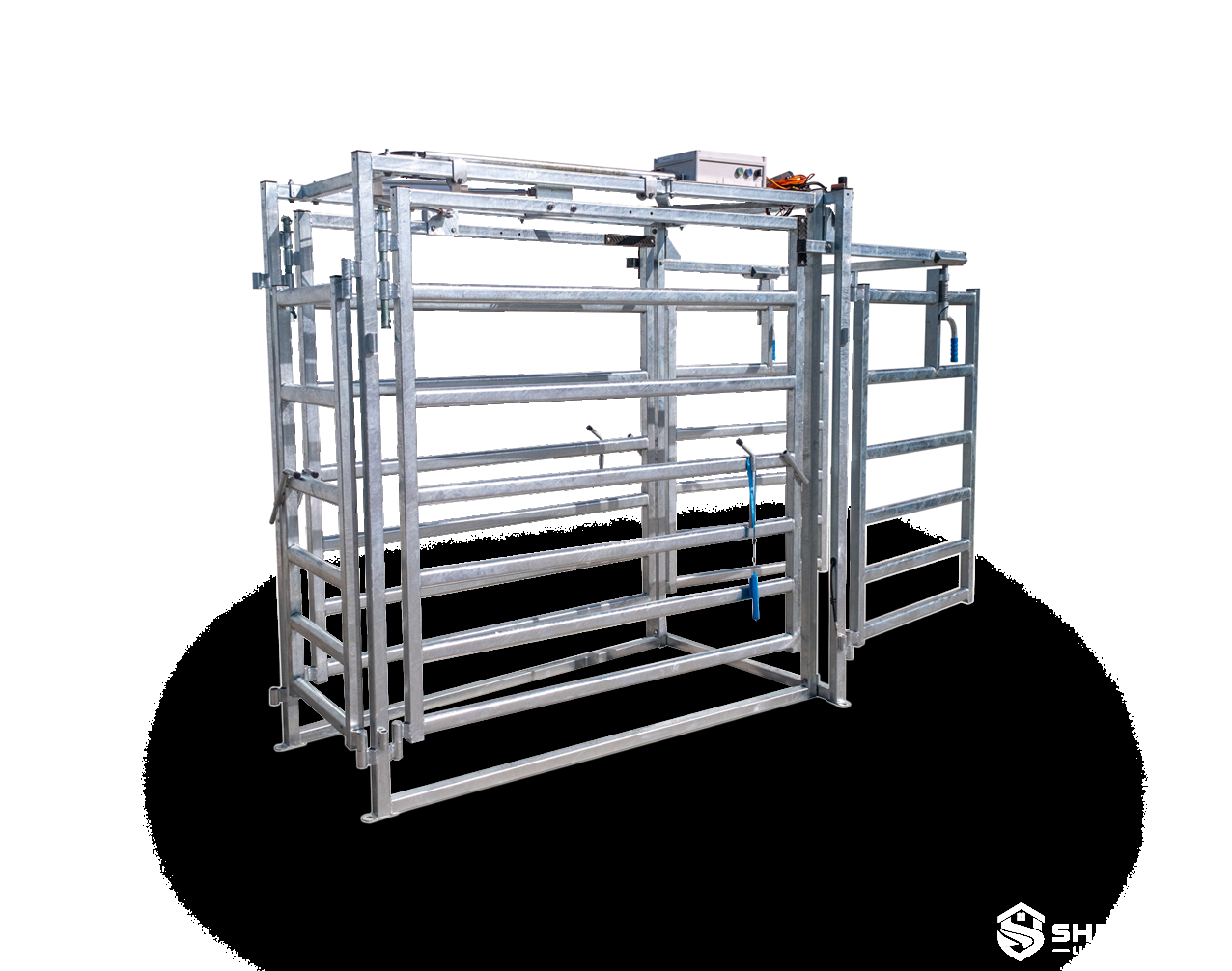 pneumatic 3-way automatic cattle drafter