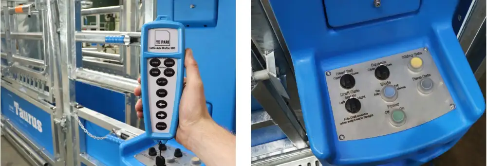 automatic cattle sorter wireless remote and control console