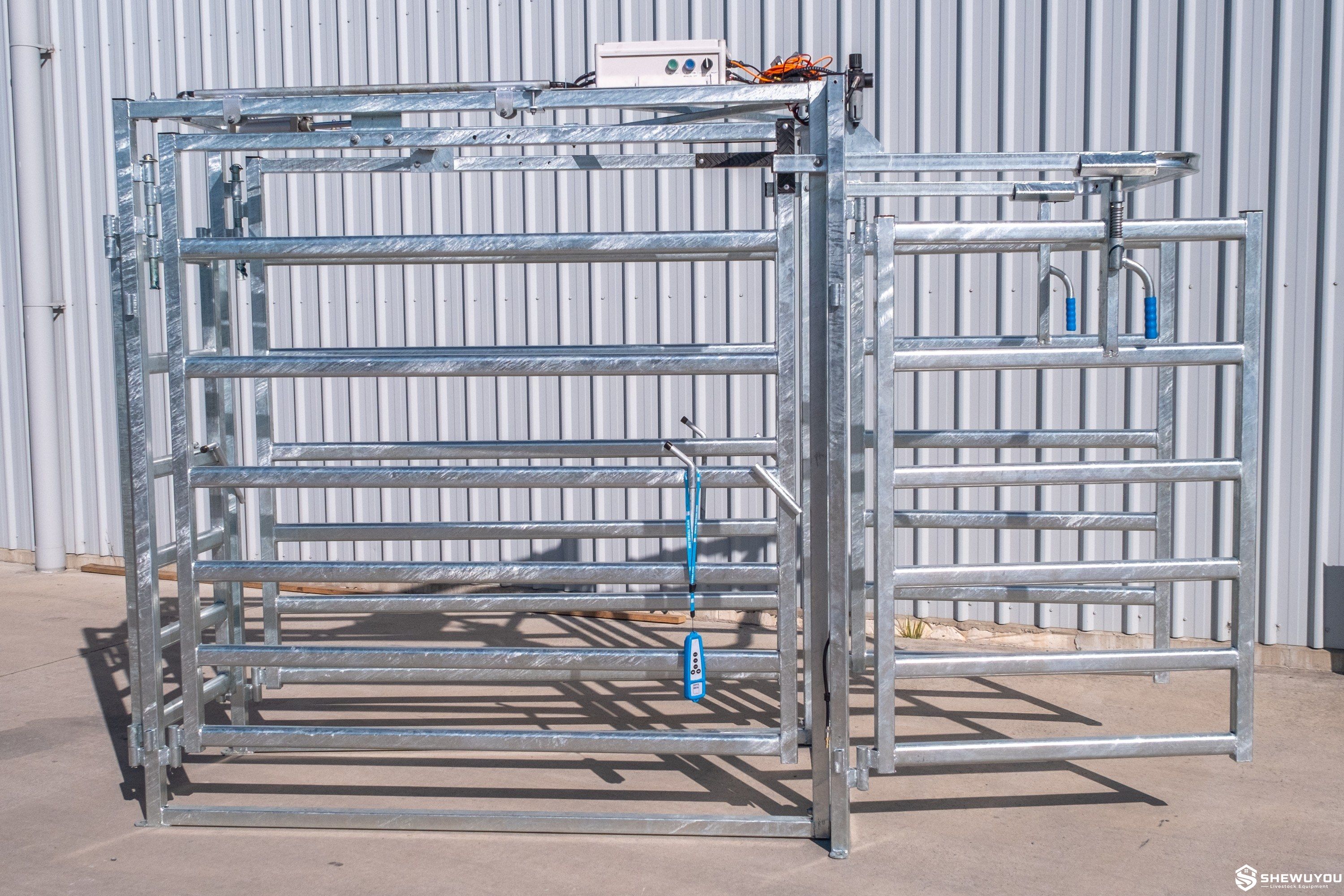 modular pneumatic automatic cattle drafting gate