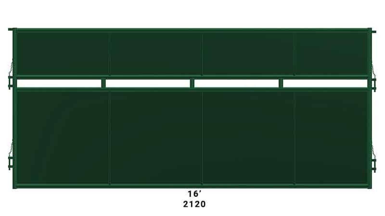 sixteen-foot sheeted heavy-duty livestock fencing panel
